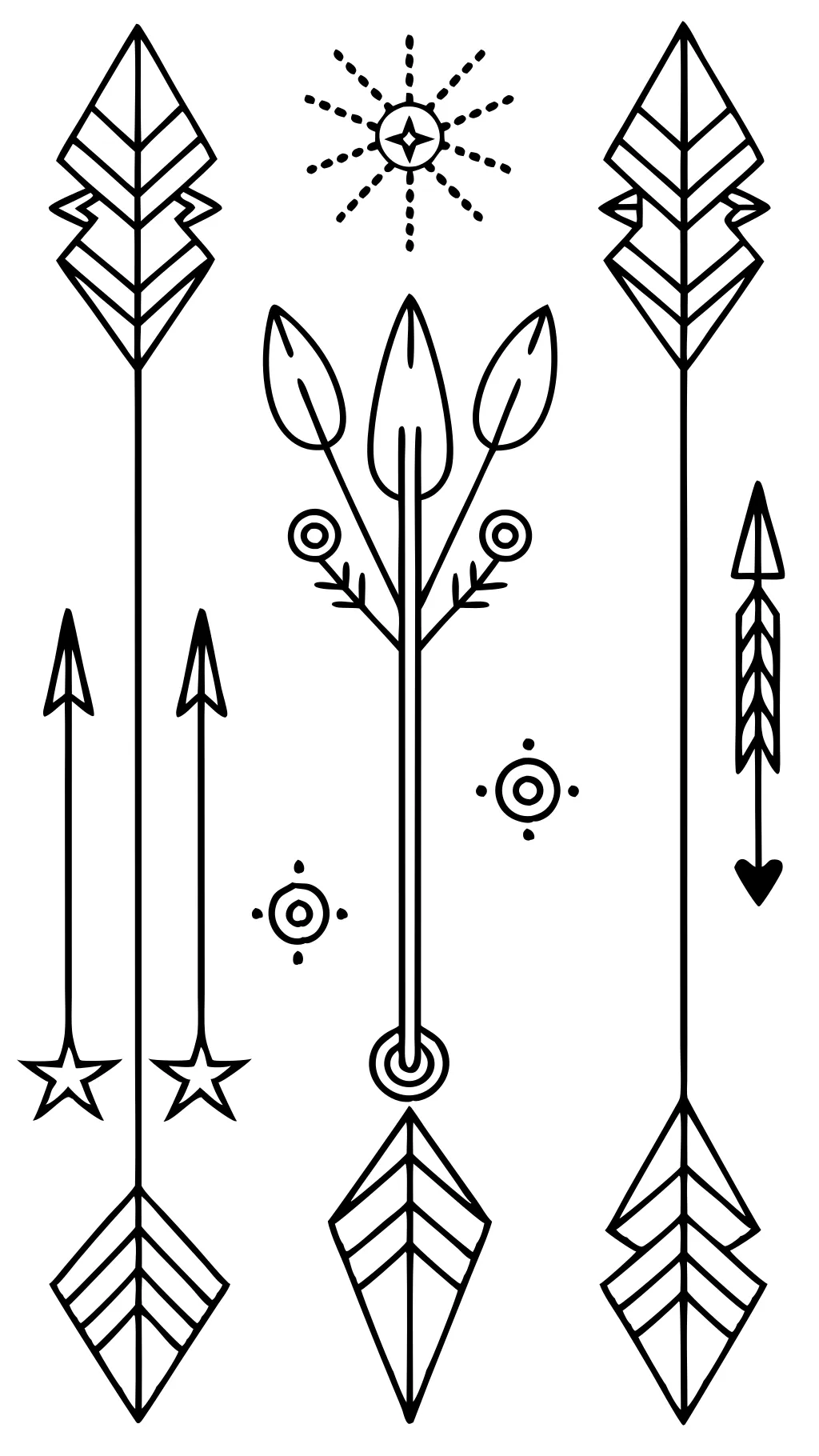 coloring pages of arrows